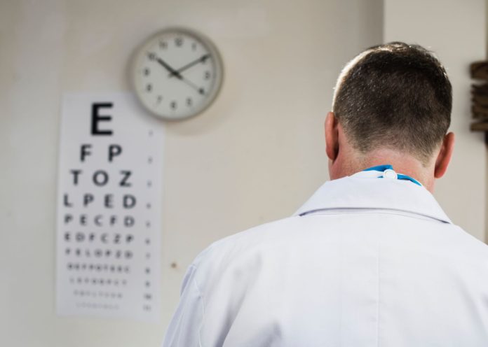 Doctor in office